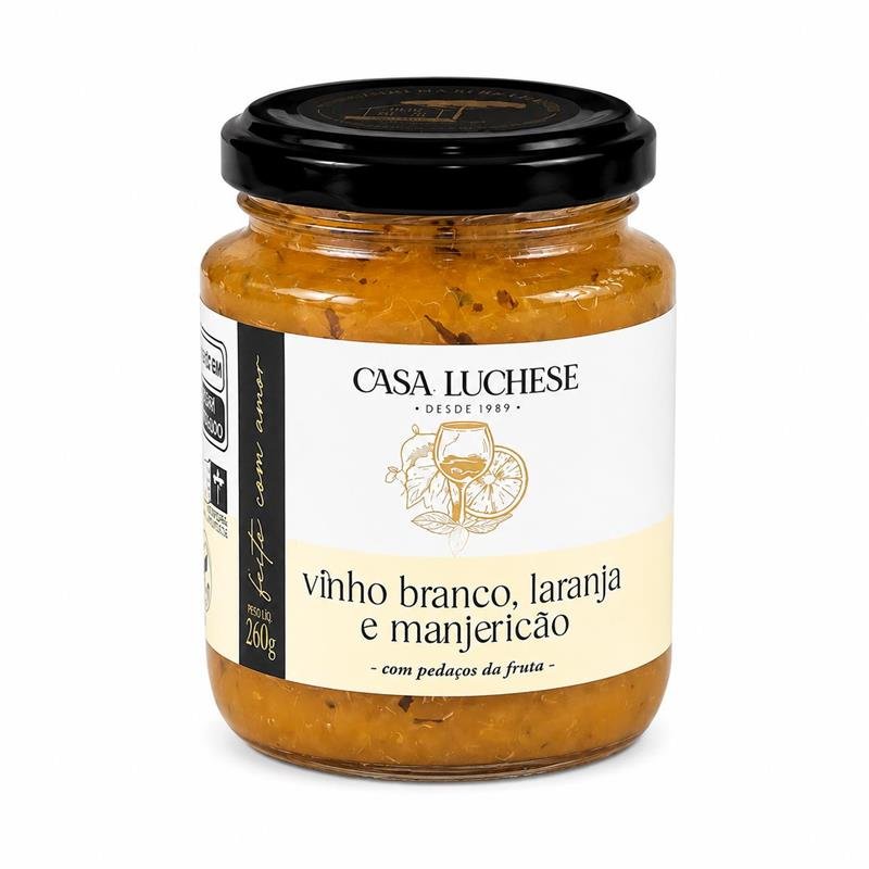 Foto de Doce de Vinho Branco, Laranja E Manjericão Premium Casa Luchese 260G